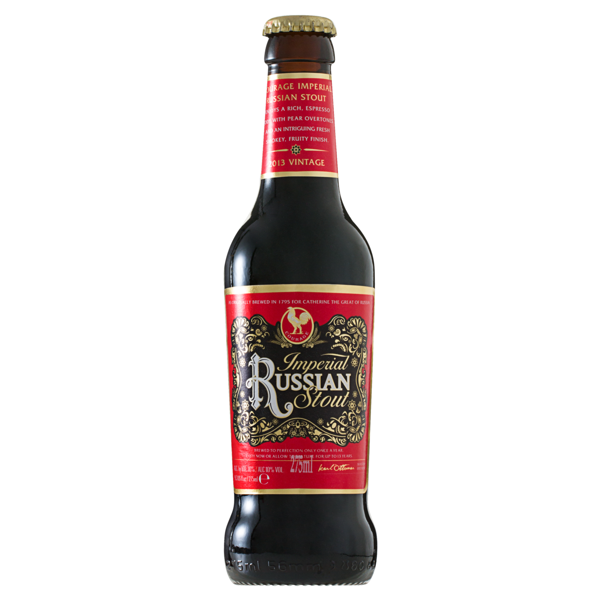 0700330000274 - CERVEJA IMPERIAL RUSSIAN STOUT WELLS & YOUNGS COURAGE GARRAFA 275ML