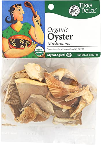 0700360006154 - TERRA DOLCE ORGANIC OYSTER MUSHROOMS, 0.75 OUNCE