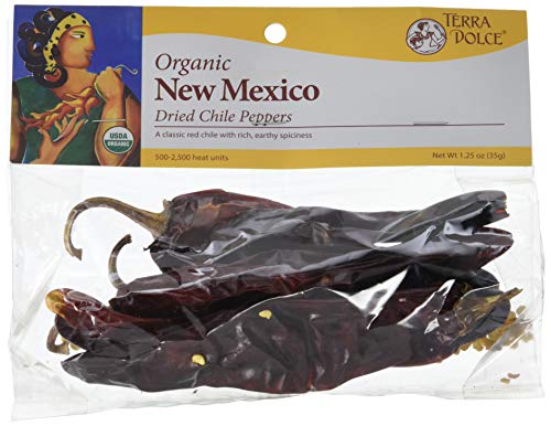 0700360007168 - TERRA DOLCE ORGANIC NEW MEXICO DRIED CHILE PEPPERS, 1.25 OZ