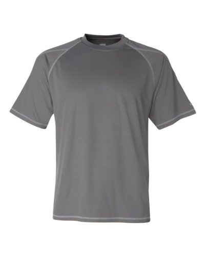 0070036166223 - CHAMPION 4.1 OZ. DOUBLE DRY� T-SHIRT WITH ODOR RESISTANCE - STONE GRAY - L