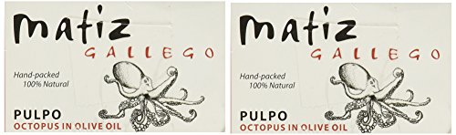 0700371408688 - TWO-PACK OF MATIZ GALLEGO PULPO OCTOPUS IN OLIVE OIL 4.0 OZ - ALL NATURAL GOURMET PULPO