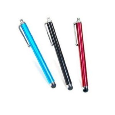 0700371806309 - 3 PCS AQUA BLUE/BLACK/RED CAPACITIVE STYLUS/STYLI TOUCH SCREEN CELLPHONE TABLET PEN FOR IPHONE 4 4S 3 3GS IPOD TOUCH IPAD 2 MOTOROLA XOOM, SAMSUNG GALAXY, BLACKBERRY PLAYBOOK AMM0101US, BARNES AND NOBLE NOOK COLOR, DROID BIONIC