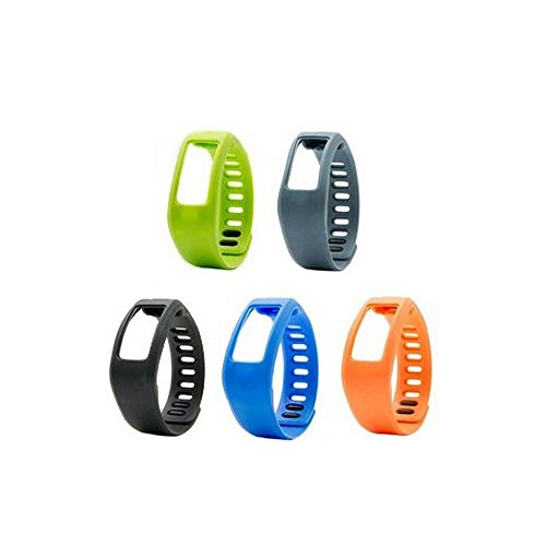 0700425044251 - 5PCS LARGE REPLACEMENT SILICON BANDS WITH PLASTIC CLASPS FOR GARMIN VIVOFIT(NO TRACKER, REPLACEMENT BANDS ONLY)