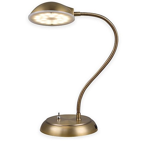 0700516616589 - STUDIO 3B LED ENERGY-EFFICIENT , COOL AND SAFE TEMPERATURE, ETL LISTED, DURABLE METAL AND PLASTIC CONSTRUCTION DESK LAMP IN ANTIQUE BRASS