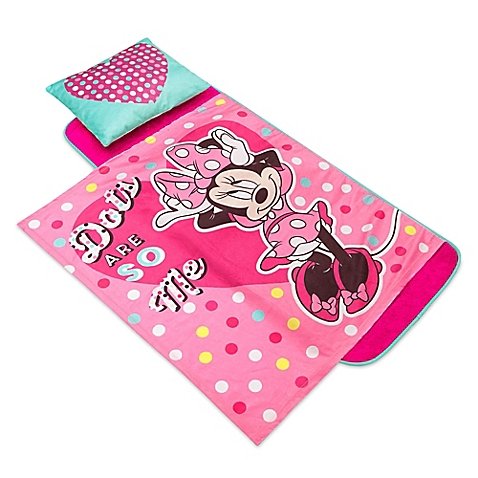 0700516617234 - DISNEY DELUXE MINNIE MOUSE DOT ARE SO ME NAP MAT WITH COMFORTABLE CUSHIONED MEMORY FOAM MAT PERFECT FOR DAYCARE, PLAY DATES, OR SLEEPOVERS, BEST FOR AGES 1 YEAR AND UP