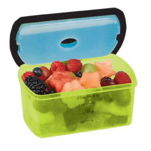 0700522107354 - FIT & FRESH KIDS' SMART PORTION 2 CUP CHILLED CONTAINER, ASSORTED COLORS