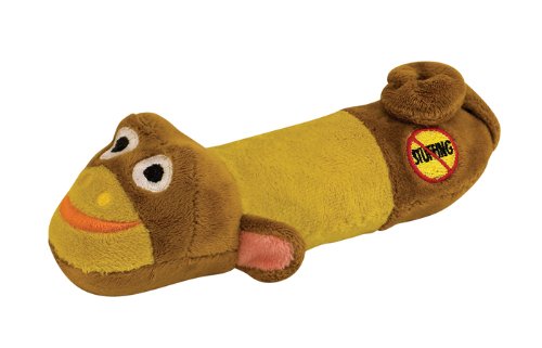 0700580107761 - PETSTAGES JUST FOR FUN NO STUFFING PLUSH LIL SQUEAK MONKEY DOG TOY FOR SMALL DOGS