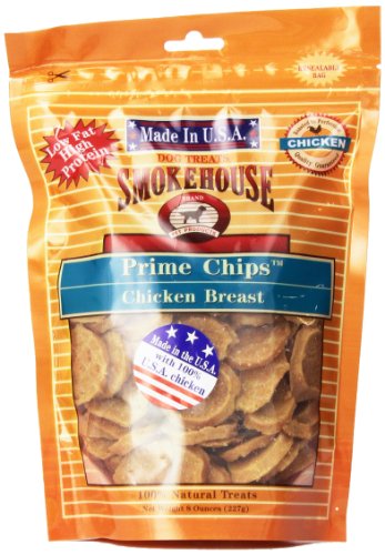 0700580186391 - SMOKEHOUSE 100-PERCENT NATURAL PRIME CHIPS CHICKEN DOG TREATS, 8-OUNCE