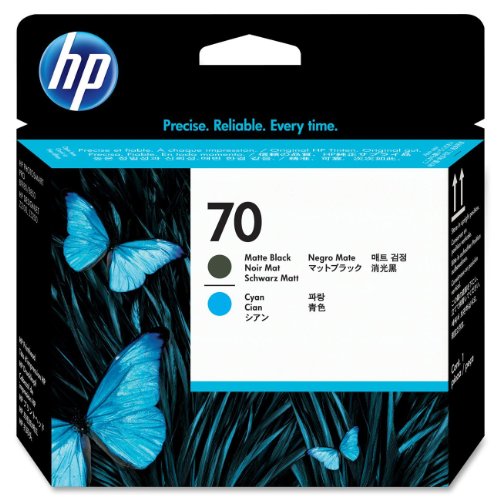 0700580267328 - HP 70 MATTE BLACK AND CYAN PRINTHEAD FOR USE IN SELECT PHOTOSMART PROFESSIONAL P