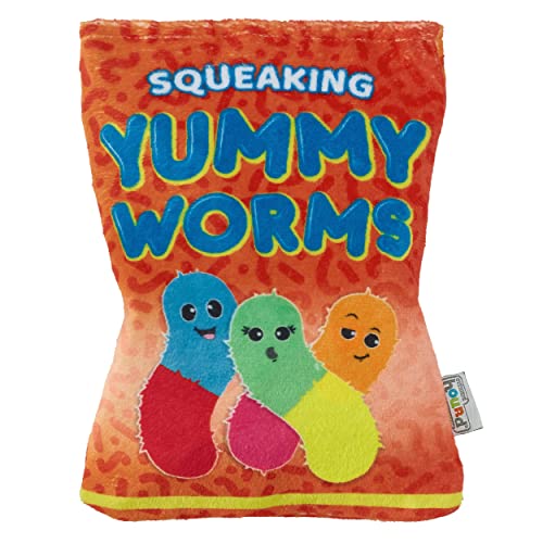 0700603706940 - OUTWARD HOUND SNACK BAG YUMMY WORMS PUZZLE SQUEAKY DOG TOYS