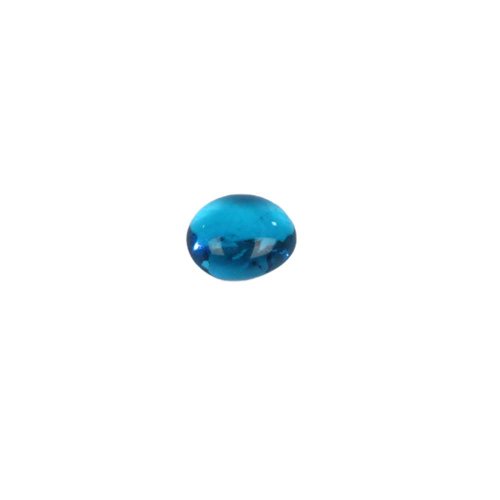 0700615010288 - MINI GLASS GEMS - SEA BLUE BLEND (NON-IRIDIZED, 13-17MM.) - SAMPLE/1 GEM