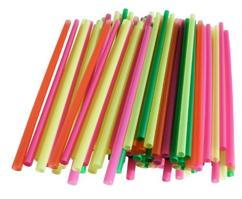 0700621094395 - ASSORTED COLOR SMALL STRAWS-200 PIECES