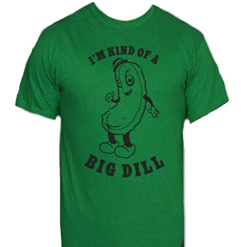 0700686431623 - I'M KIND OF A BIG DILL T-SHIRT-FUNNY PICKLE SHIRT-SMALL-KELLY GREEN