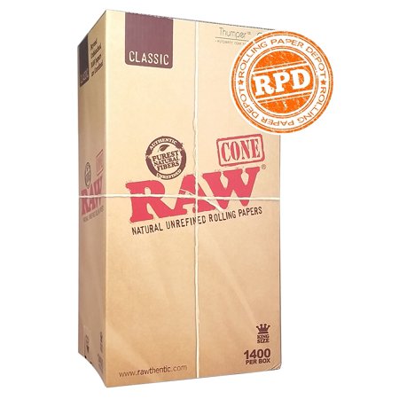 0700686972126 - RAW PRE-ROLLED CONE 1400 PACK (KING SIZE) WITH RPD STICKER
