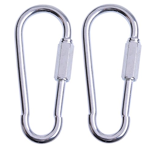 0700697064407 - AGPTEK® 1 PAIR QUICK LINK SNAP HOOK SCREW LOCK CLIP FOR SWING PLAY SET CONNECTOR CHAIN TODDLER SWING TRAPEZE BAR JUNGLE GYM RING PLAYGROUND SWING SET HANGER