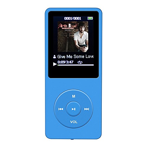 0700697082302 - AGPTEK® 2015 LATEST VERSION 8GB & 70 HOURS PLAYBACK MP3 LOSSLESS SOUND MUSIC PLAYER (SUPPORTS UP TO 64GB), COLOR BLUE