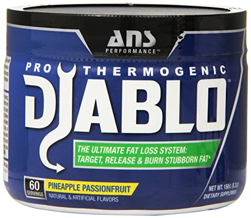 0700729999813 - ANS PERFORMANCE PRO THERMOGENIC DIABLO, FAT BURNER FOR WEIGHT LOSS AND TARGETING STUBBORN FAT, PINEAPPLE PASSION, 60 SERVINGS