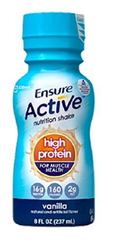 0070074641171 - ENSURE ACTIVE HIGH PROTEIN NUTRITION SHAKE, VANILLA, 8 OZ BOTTLES (PACK OF 24)