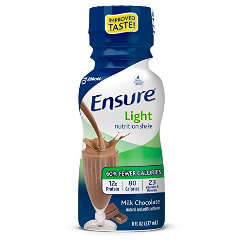 0070074641218 - ENSURE LIGHT NUTRITION SHAKE, CHOCOLATE, 8OZ, 24 COUNT (PACKAGING MAY VARY)