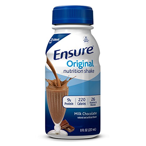0070074643458 - ENSURE REGULAR NUTRITION SHAKE, CHOCOLATE, 8-OUNCE, 16 COUNT