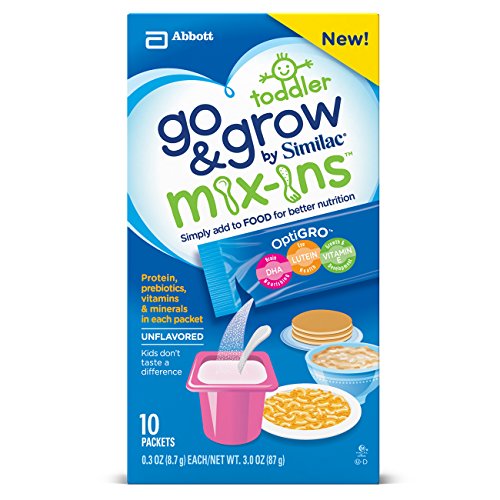 0070074647555 - GO & GROW MIX-INS BY SIMILAC, NON-GMO TODDLER FOOD NUTRIENTS, 4 PACKS OF 10 POWD