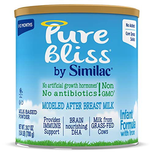 0070074675909 - PURE BLISS BY SIMILAC INFANT FORMULA, MODELED AFTER BREAST MILK, NON-GMO BABY FORMULA, 24.7 OUNCES, 6 COUNT