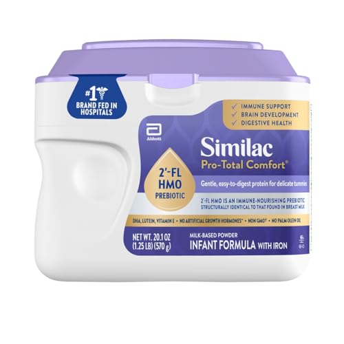 0070074681085 - SIMILAC PRO-TOTAL COMFORT INFANT FORMULA WITH IRON, GENTLE, EASY TO DIGEST FORMULA, WITH 2’-FL HMO FOR IMMUNE SUPPORT, NON-GMO, BABY FORMULA POWDER, 20.1-OUNCE TUB