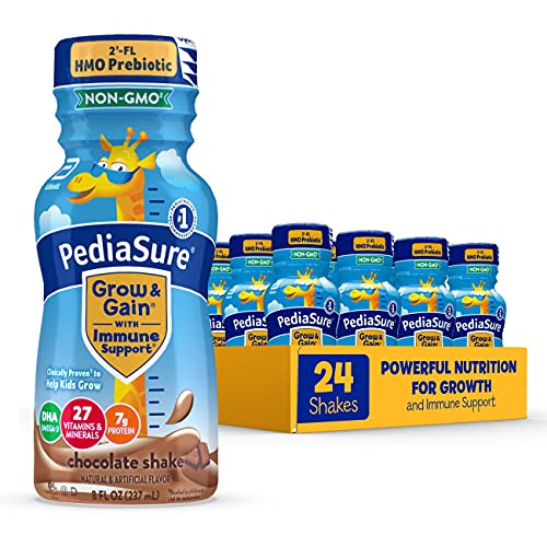 0070074683157 - PEDIASURE GROW & GAIN HMO KIDS’ NUTRITIONAL SHAKE, WITH PROTEIN, DHA, AND VITAMINS & MINERALS, CHOCOLATE, 8 FL OZ, 24-COUNT
