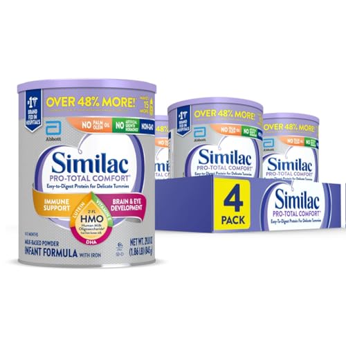 0070074689463 - SIMILAC PRO-TOTAL COMFORT* INFANT FORMULA WITH IRON, GENTLE, EASY-TO-DIGEST FORMULA, WITH 2-FL HMO FOR IMMUNE SUPPORT, NON-GMO, BABY FORMULA POWDER, 29.8-OZ CAN, PACK OF 4