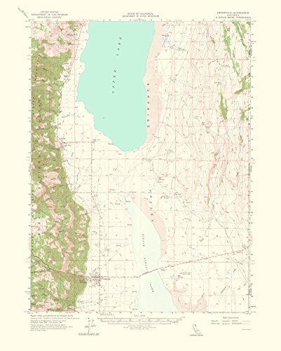 0700751815921 - HISTORICAL TOPOGRAPHIC MAPS - CEDARVILLE QUADRANGLE CALIFORNIA TOPOGRAPHIC (CA) USGS 1964 - GLOSSY SATIN PAPER