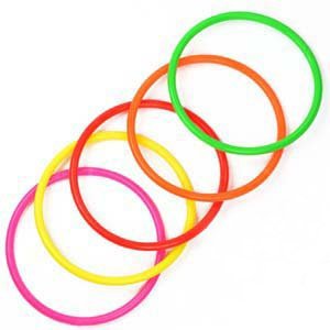 0700953666048 - COSMOS 10 PCS MEDIUM SIZE PLASTIC TOSS RINGS FOR SPEED AND AGILITY PRACTICE GAMES