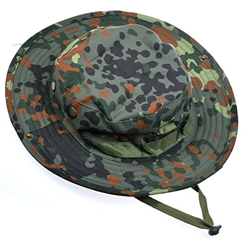 0700953690784 - COSMOS® TACTICAL HEAD WEAR/BOONIE/JUNGLE HAT CAP FOR WARGAME SPORTS HUNTING FISHING OUTDOOR ACTIVITIES (GERMAN FLECKTARN)
