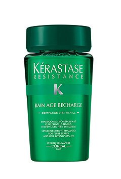 0701000829027 - KERASTASE BY KERASTASE RESISTANCE BAIN AGE RECHARGE LIPO REPLENESHING SHAMPOO FOR TIGHT SCALPS AND HAIR LOSING 8.5 OZ