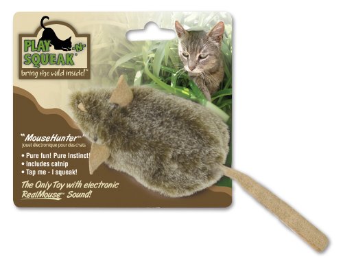 0701002631161 - OURPETS ORIGINAL PLAY-N-SQUEAK MOUSEHUNTER INTERACTIVE CAT TOY