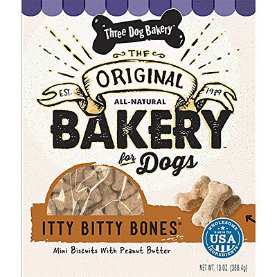 0701159144040 - ITTY BITTY BONES OVEN TREATS FOR DOGS PEANUT BUTTER