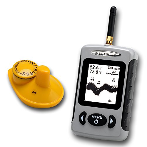 0701160985687 - LUCKY FFW718 PORTABLE WIRELESS SONAR FISH FINDER FISHFINDER WITH SENSOR RIVER LAKE SEA CONTOUR °C °F THERMOMETER