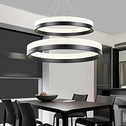 0701233680914 - SILJOY MODERN TWO RINGS (11.8 - 19.7 INCHES) CEILING LIGHT FIXTURE LED LIGHTING