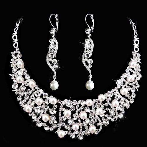 0701233737120 - ZO SILVER PLATED WEDDING NECKLACE SET