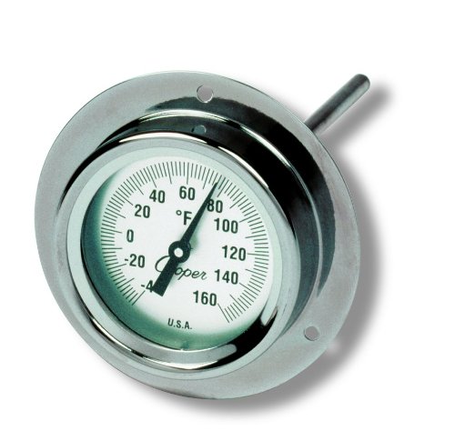 0070131245038 - COOPER-ATKINS 2245-03-5 BI-METAL THERMOMETER WITH 3.5 BACK FLANGE, 2 DIAL SIZE, 6 STEM THERMOMETER, -40°F TO 160°F TEMPERATURE RANGE