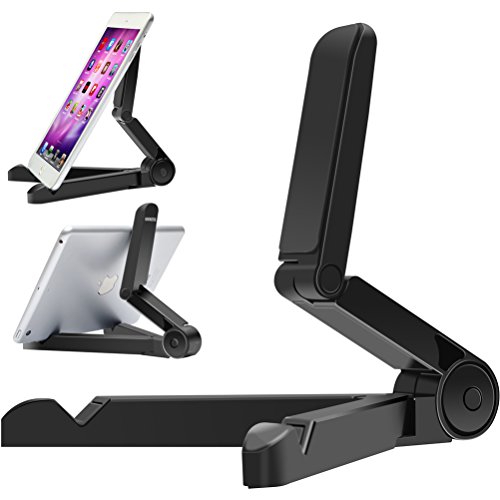 0701473812243 - IPAD STAND, BEBONCOOL TABLET STAND, ADJUSTABLE TABLET HOLDER FOR 7-10 INCH PAD, E-READERS, SMARTPHONES, IPHONE, IPAD AIR MINI, SAMSUNG GALAXY TAB, NEXUS, LG, KINDLE FIRE (FOLDABLE STAND)