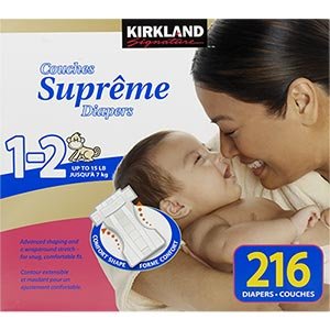 0701542668627 - PREMIUM DIAPERS, SIZE 1-2, UP TO 15LBS, 234 DIAPERS