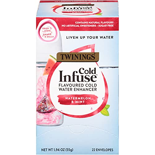 0070177228835 - TWININGS COLD INFUSE FLAVORED WATER ENHANCER, WATERMELON & MINT, 22 INFUSERS