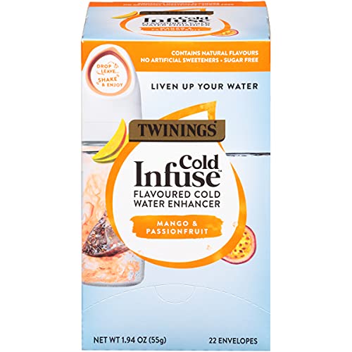 0070177228842 - TWININGS COLD INFUSE FLAVORED WATER ENHANCER, MANGO & PASSIONFRUIT, 22 INFUSERS