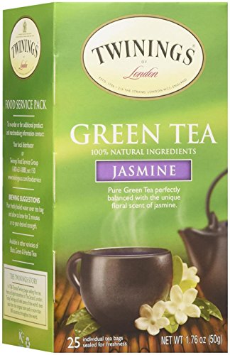 0070177518004 - TWININGS TEA, GREEN TEA, GREEN WITH JASMINE, 20 COUNT (PACK OF 6)