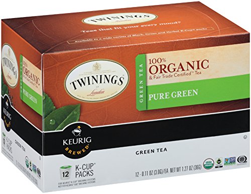 0070177891855 - TWININGS ORGANIC PURE GREEN TEA, KEURIG K-CUPS, 12 COUNT