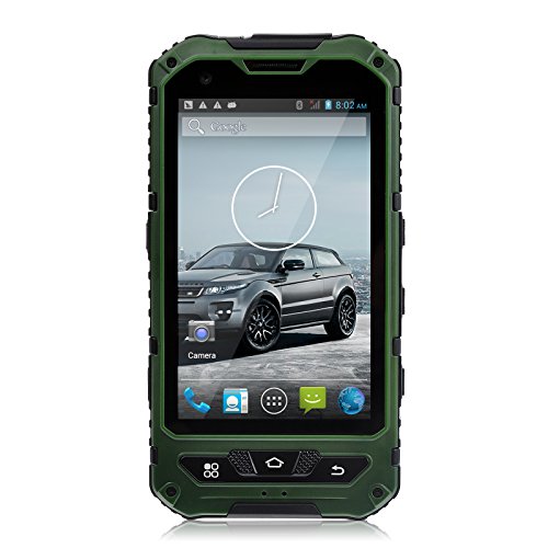 0701799741005 - SUDROID A8 4 INCHES IP68 RUGGED SMARTPHONES WITH ANDROID 4.2 OS AND DUAL CORE DUAL SIM (GREEN)
