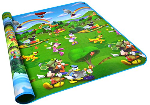 0701806064875 - BW MOISTURE PROOF LARGE THICK DISNEY MICKY &WINNIE INDOOR OR OUTDOOR LOVELY BABY CRAWLING MAT PLAY GAME RUG
