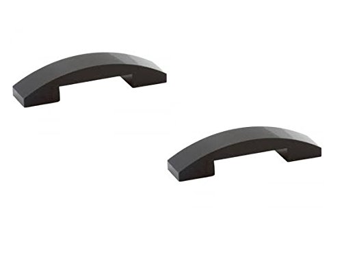 0701806839138 - PARTS: SLOPE, CURVED 4 X 1 DOUBLE (PACK OF 2 - BLACK)