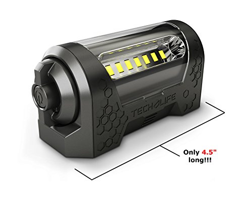 0701807915374 - TECH-LIGHT MAGNETIC WORK LIGHT- THE #1 RATED LED WORK LIGHT FOR MECHANICS, CAMPERS, HUNTERS. RECHARGEABLE WORK LIGHT THAT RUNS FOR 8 HOURS WITH 300 LUMENS. BRAKE CLEAN SAFE - BLACK