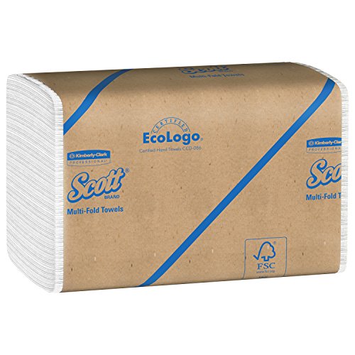 0701924470794 - SCOTT MULTIFOLD PAPER TOWELS WITH FAST-DRYING ABSORBENCY POCKETS, WHITE, 16 PACKS / CASE, 250 MULTIFOLD TOWELS / PACK